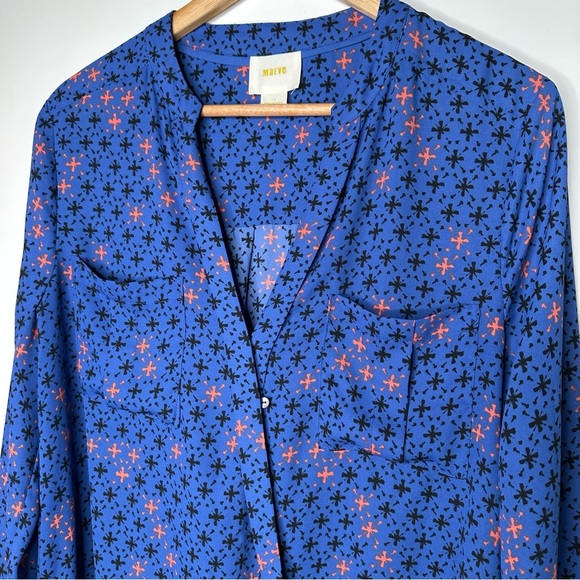 Maeve Anthropologie Eva Wrap Blouse Size 12 - Picture 6 of 11